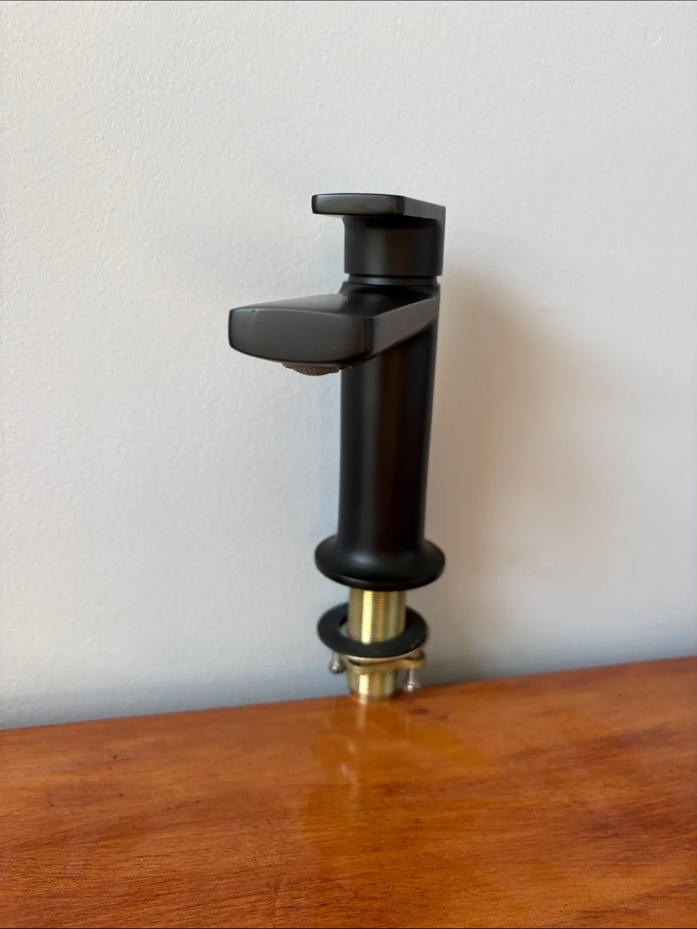 Single-Handle Bathroom Faucet in Matte Black